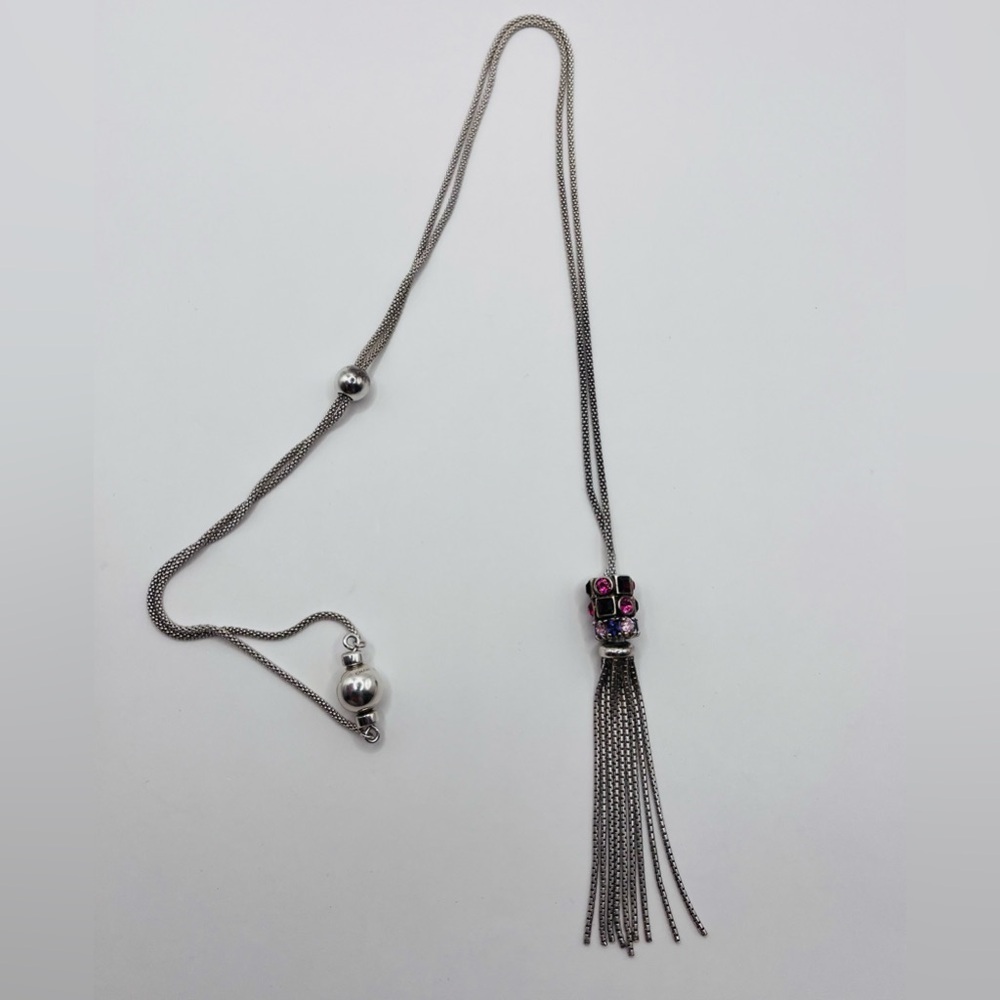 Swarovski Cham Crystal Necklace 925 Sterling Silver - Picture 6 of 6